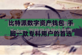比特派数字资产钱包  手脚一款专科用户的首选
