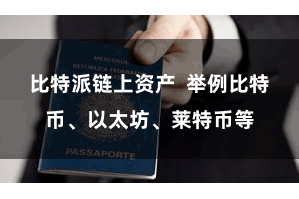 比特派链上资产  举例比特币、以太坊、莱特币等