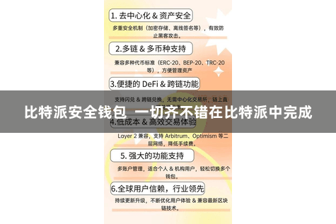 比特派安全钱包  一切齐不错在比特派中完成